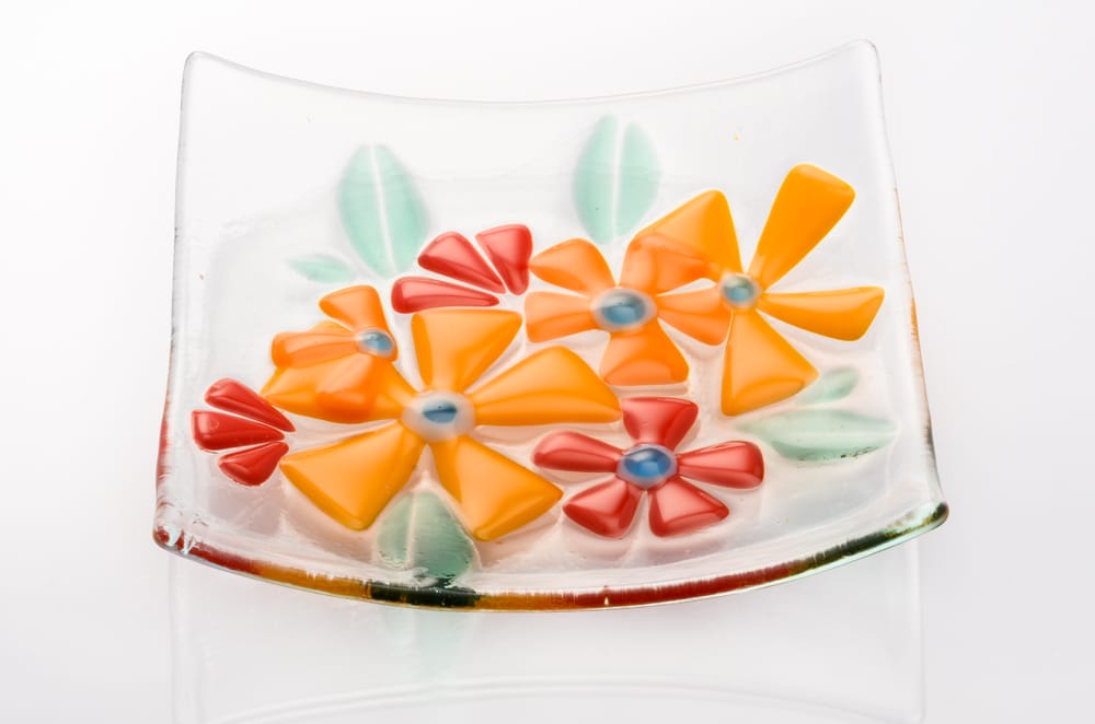 Square Spring Flowers Dish - Image 2