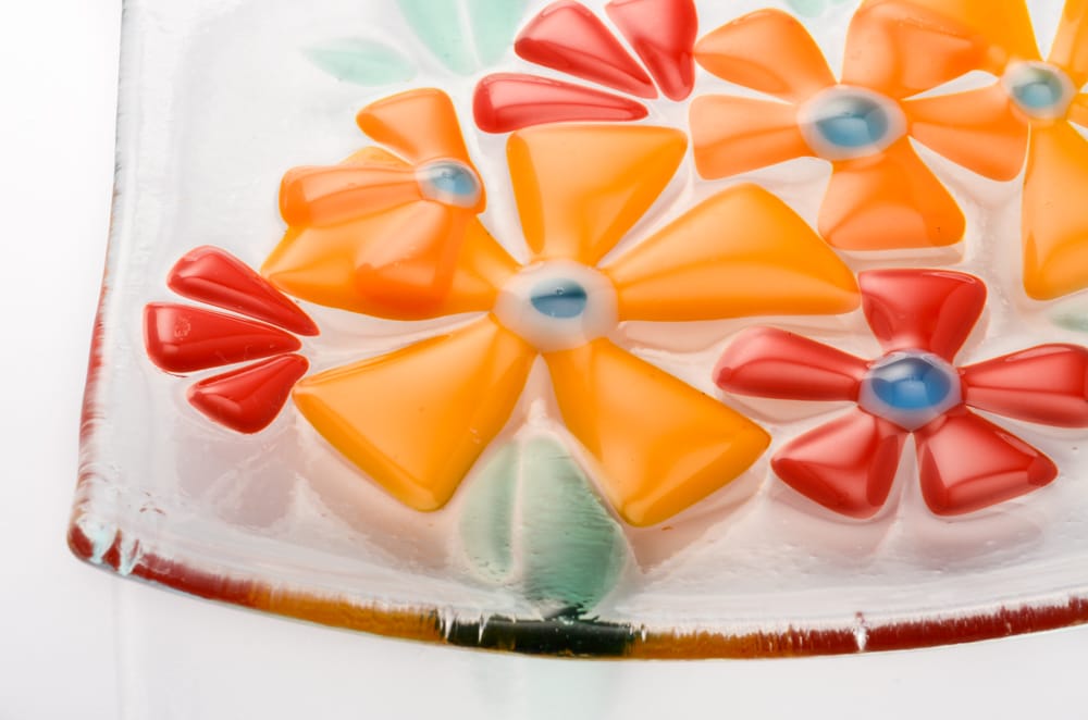 Square Spring Flowers Dish - Image 3