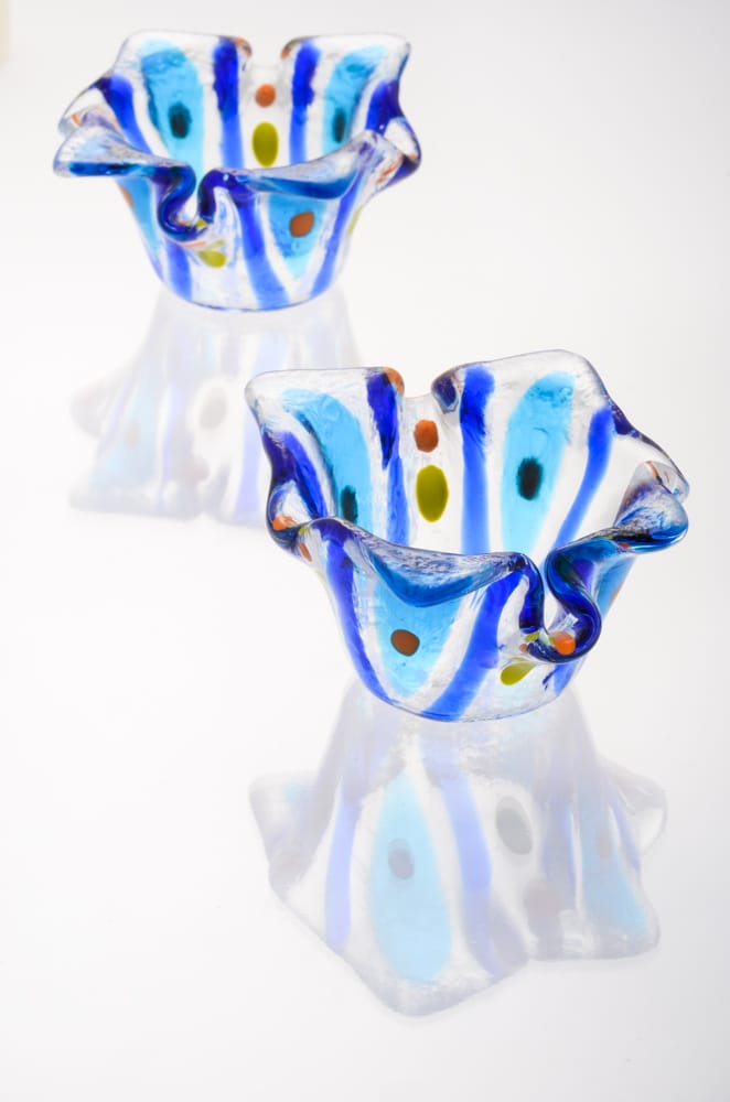 Blue Flower Candlesticks - Image 4