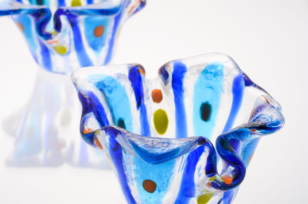 Blue Flower Candlesticks - Image 5