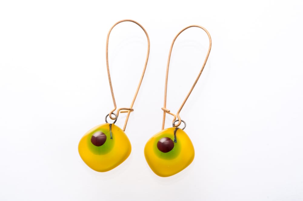 Dangling Earrings - Yellow Tamar Earring