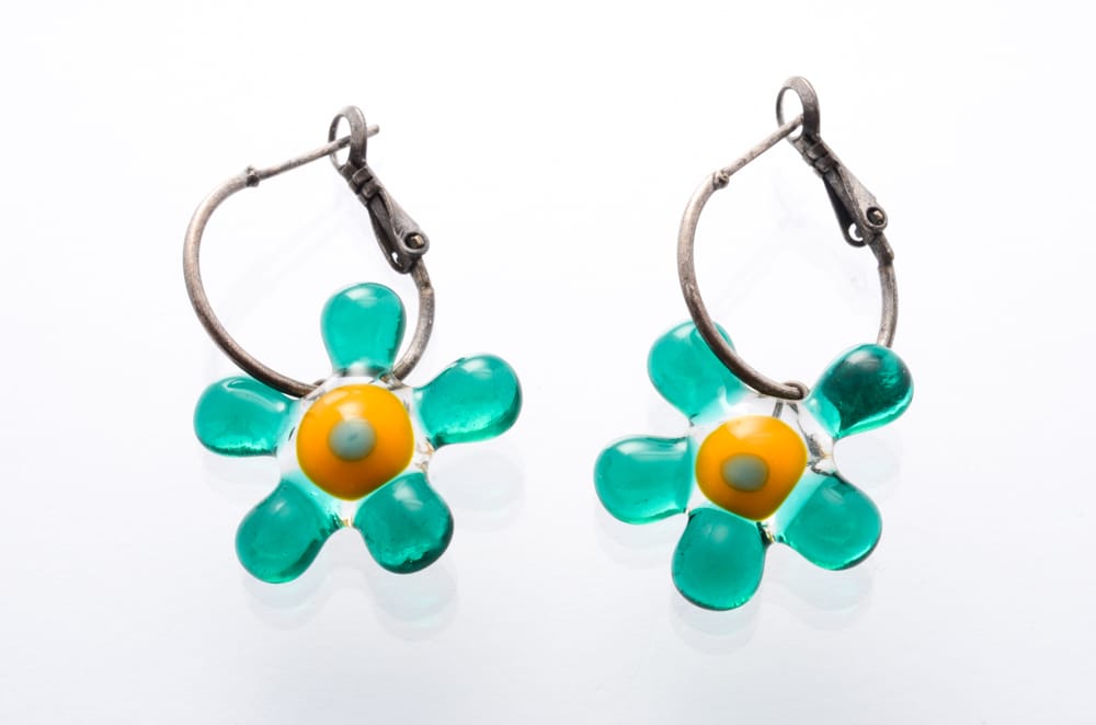 Nurit Design -Aqua Green Earrings
